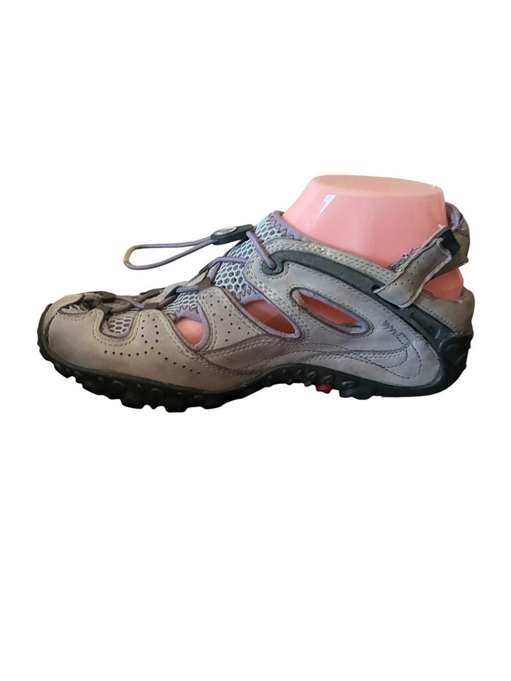 Merrell Women's Gray and Pink Hybrid Hiking Sandals - Picture 13 of 15